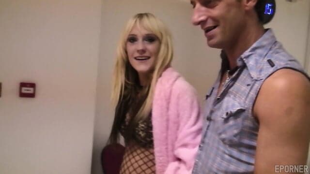 Blonde girl fucked by two big dick