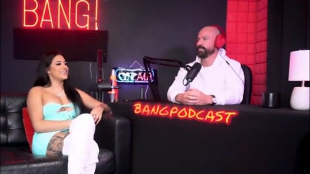 Busty Pornstar Gets A Creampie On The Bang Podcast