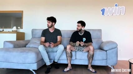 Horny mega-slut Francesa with fat ass fucking two mates - menage and dual penetration.