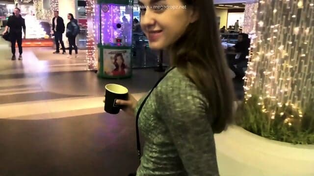 Honey Sasha Sucks Dick In A Public Restroom