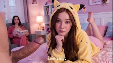 Pijamas Party And Sluts Came To Suck The Single Boy - AI Generated