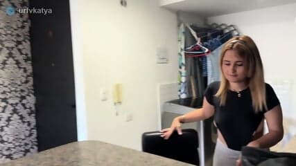 Stepmom's Big Ass Teaches Step-Son To Fuck And He Fulfills His Dream Fantasy