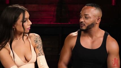 White Girl Pegging Black Guy Big Ass