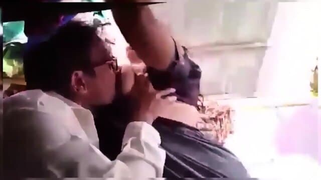 tailor sucking big boobs of kannada mature milf aunty