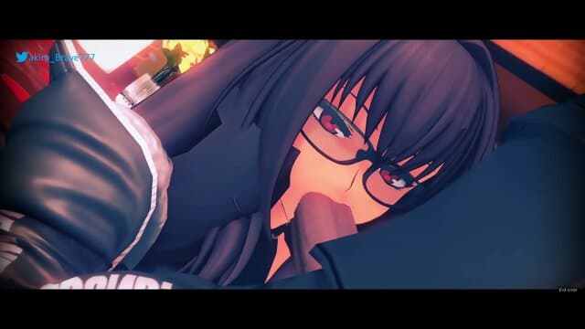 FGO glassed girl being naughty